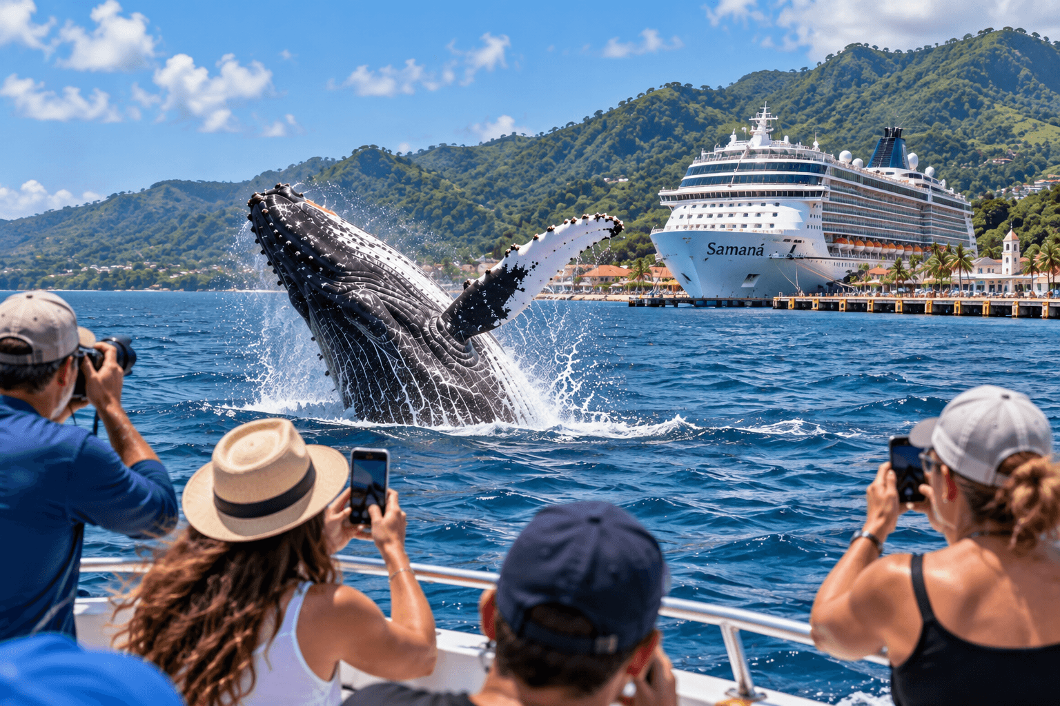 Avistamiento de ballenas en Samaná desde un crucero: guía de excursión en tierra